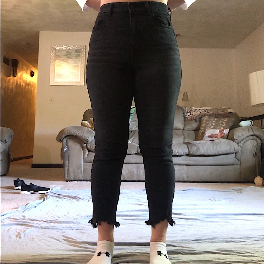 Black American Eagle Curvy Hi-Rose Jegging